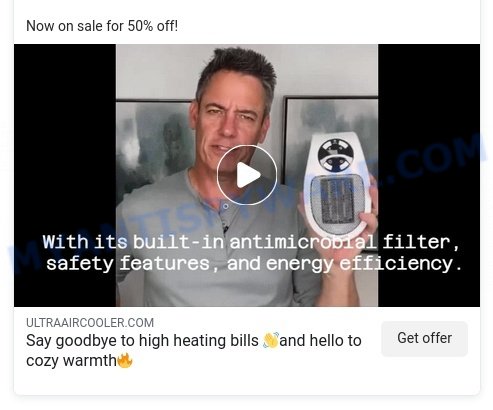 Ultra Air Heater scam ads