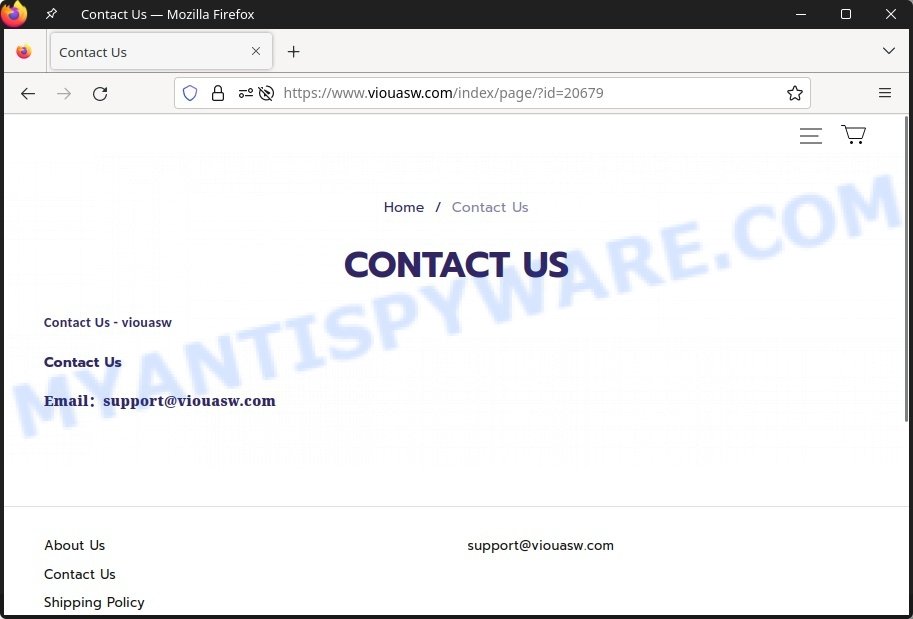 Viouasw.com scam contacts