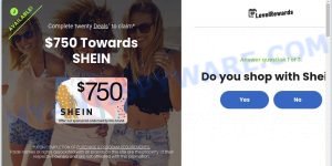 WorkWithShein.com 750 Shein giftcard rewars