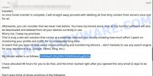 1G9HkwPLZKLjDWirY5KMStNrcEugJBi35q bitcoin email scam