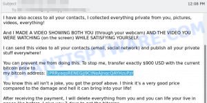 1PRRyaqsRENEGjj9CtNeAJnqcQAYHzuPzr Bitcoin Email Scam