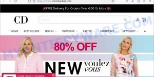 Cdonlinedeal.com Carraig Donn scam store