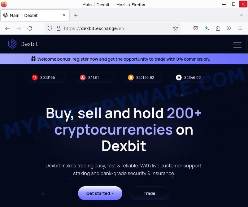 Dexbit.Exchange crypto scam