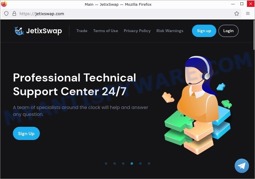 JetixSwap.com bitcoin scam