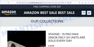 Navadexamazon.com Amazon Sale scam store