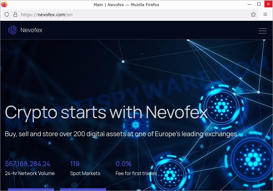 Nevofex.com crypto scam