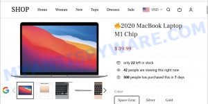 Owlware.cf 2020 MacBook Laptop Scam store