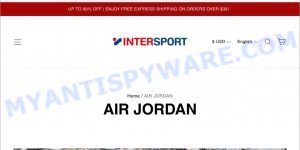 Pymymol.com AIR JORDAN Intersport store scam store