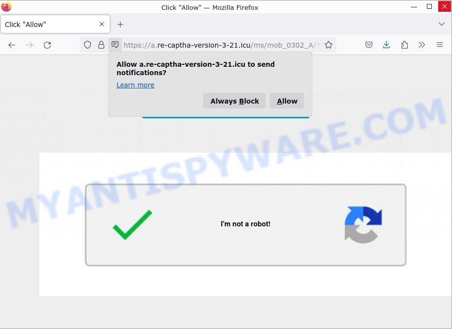 Re-captha-version-3-21.icu Click Allow scam