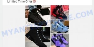 Rushoultra.com AIR JORDAN sneakers Scam ads