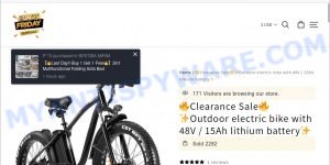 Stelence.com Clearance Sale Ebike scam store