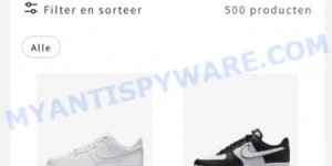 Sweetsf.online Nike sneakers scam store