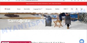 Travelcarryons.com Macys Samsonite Luggage Sale scam store