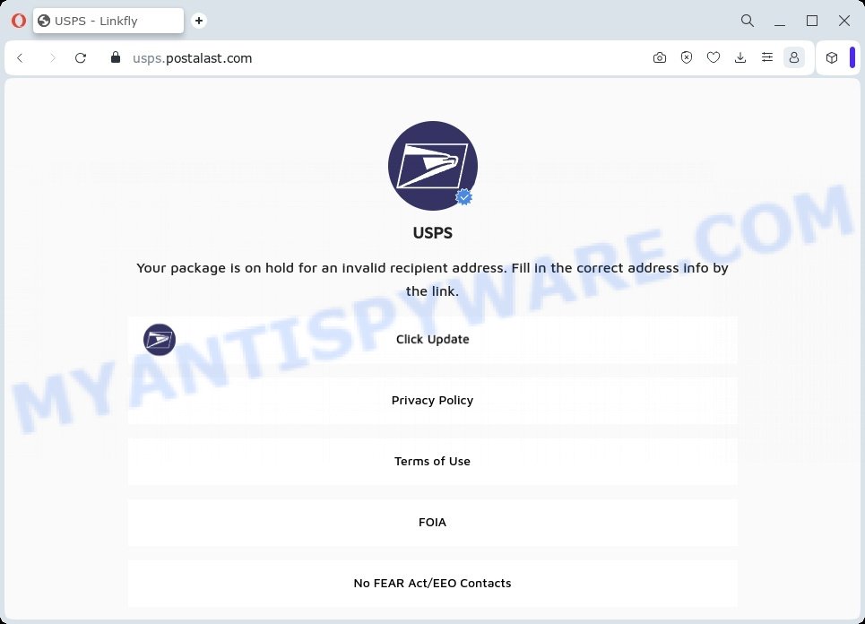 Usps.postalast.com scam