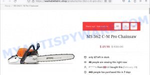 Washablefabric.shop MS 362 C-M Pro Chainsaw scam store