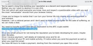 17YbiUz8aXuECRZsLpHgecSkLrWjQJfqy5 bitcoin email scam