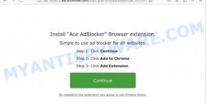 Ace AdBlocker chrome extension