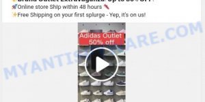 Annoyfair.top fake Adidas store scam ads