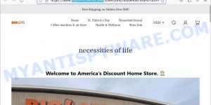 Bigfurniturecity.com fake BIG LOTS sale scam store