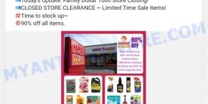 Boileans.com fake Family Dollar store scam ads