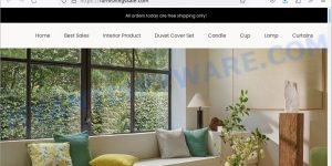 Furnishingssale.com fake HM HOME store scam