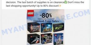 Matilde Discount Store Lego Scam ads 1