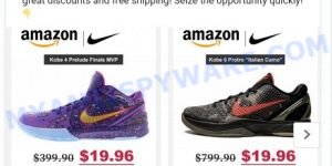 Nowbestbuying.com amazon sale scam Kobe 4 Prelude Finals MVP ads