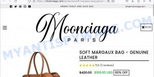 Soft Margaux Bag - Genuine Leather Moonciaga.com scam store