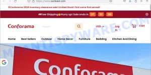 Sunleast.com Conforama Sale scam store