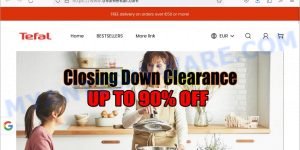 Tfhomemall.com Tefal sale scam store