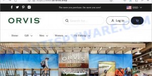 Us-orvis.shop fake ORVIS Outlet Store Clearance scam