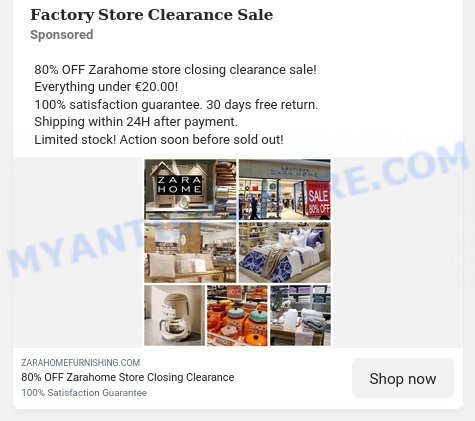 Is the 80% Off ZARA HOME 'Factory Store Clearance Sale' Real or Fake?  Behind Facebook Scam Ads