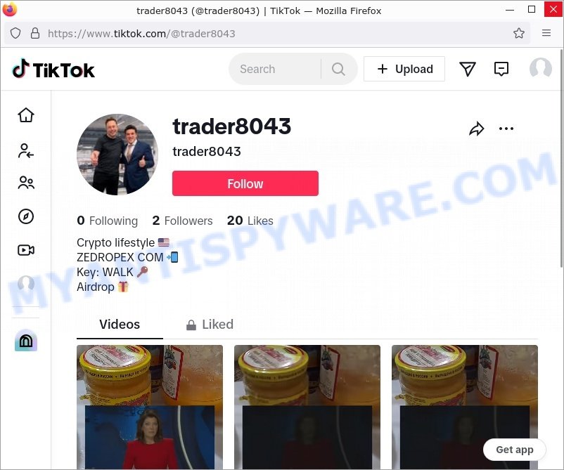 Zedropex.com fake tiktok promo code scam