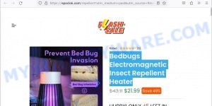 Bedbugs Electromagnetic Insect Repellent Heater scam website