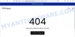 Cultgaionlien.shop fake Monki Warehouse Sale scam fake 404 error