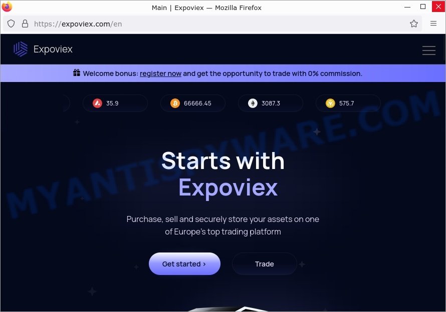 Expoviex.com crypto scam