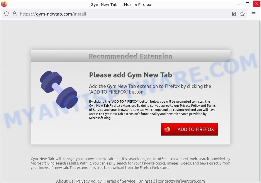 Gym-newtab.com Gym New Tab installer