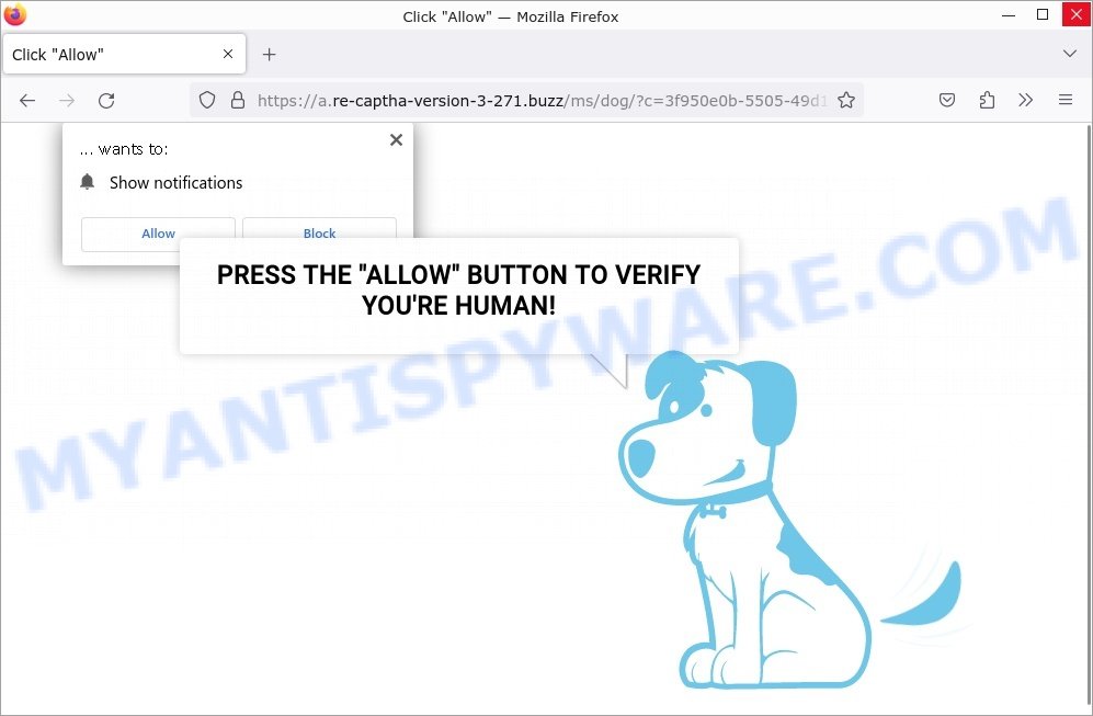 re-captha-version-3-271.buzz virus Click Allow scam