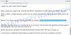 18XqWknjYwiJUgnfzRqoyh3xvDyqeEaF6 bitcoin email scam