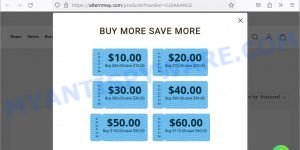 Alternmay.com fake SUSSAN Warehouse Sale scam