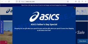 Asics-eu.com fake ASICS sale scam