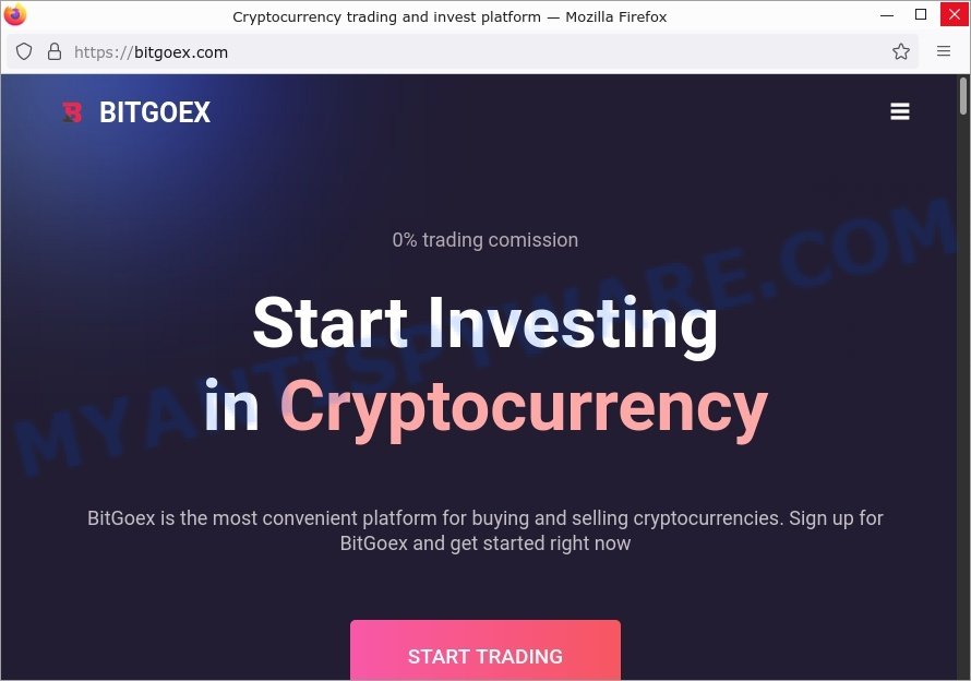 BITGOEX.com fake Cryptocurrency trading invest platform