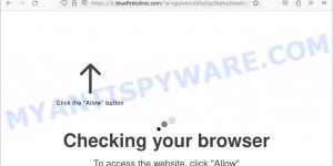 Bluefiretoline.com virus Checking your browser scam