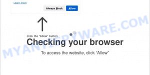 Brownsisteroftime.com virus Checking your browser scam