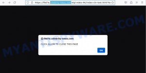 Celebrity-newz.com virus Confirm Notifications scam