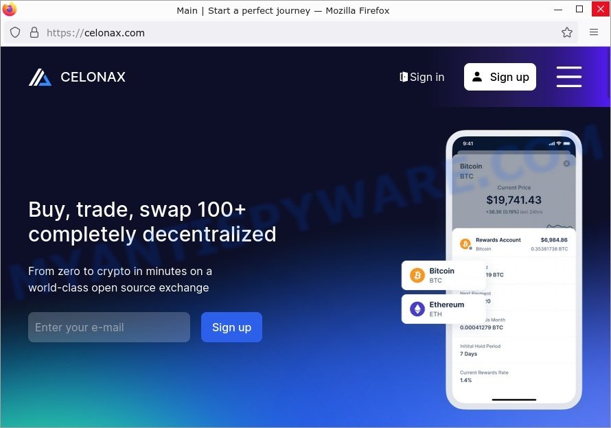Celonax.com crypto scam