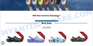 Crobclogs.com fake Crocs sale scam