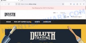 Dllucc.shop fake DULUTH TRADING scam