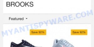 Emohh.com fake Amazon Brooks Hoka shoes sale scam