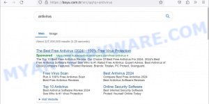 FIIND redirect Virus Search results